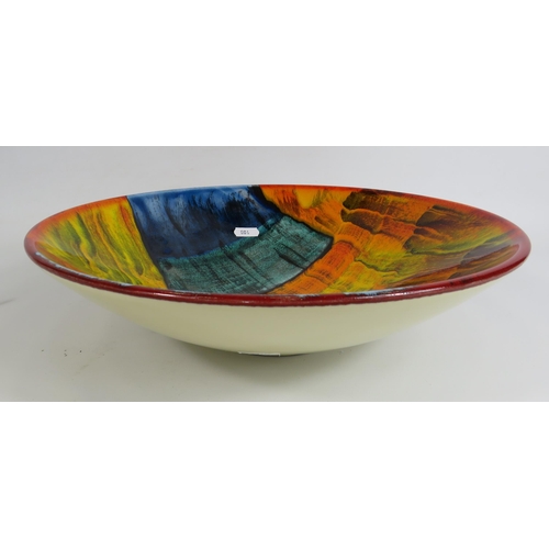 109 - Large Poole pottery Gemstones bowl, 33cm diameter.