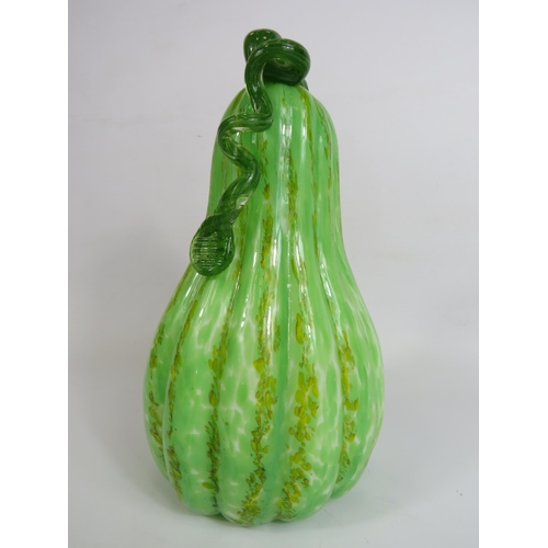 114 - Large Art glass Marrow, 28cm tall.