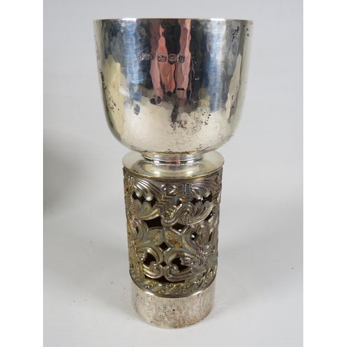 412 - Ltd Edition Part Silver Goblet commissioned by the Lord Bishop of Hereford to commemorate the 13th C... 