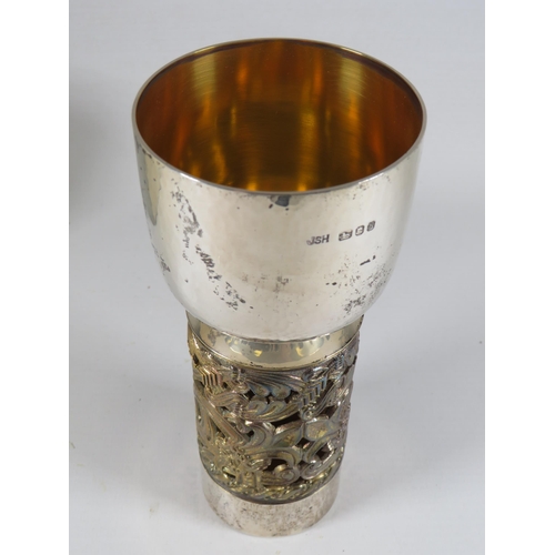 412 - Ltd Edition Part Silver Goblet commissioned by the Lord Bishop of Hereford to commemorate the 13th C... 