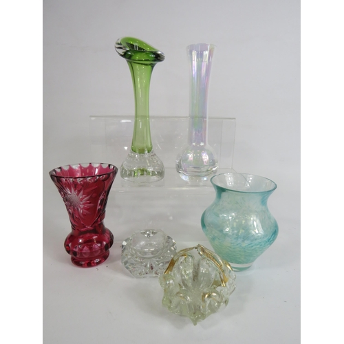 150 - Various Art glass including Murano, Caithness and Bohemian.