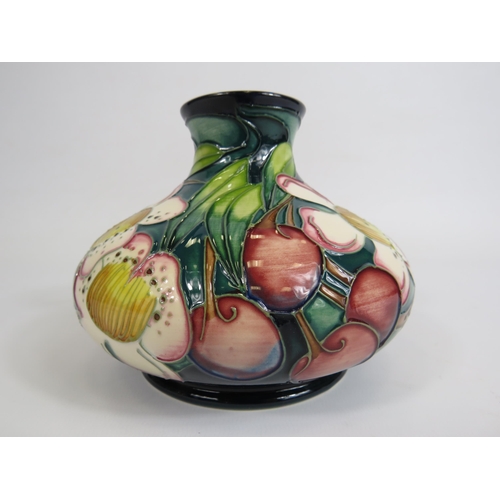 182 - 2003 Moorcroft Emma Bossons squat vase, approx 11cm tall.