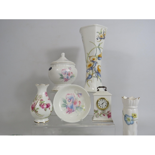 188 - Selection of Aynsley ceramics, Natures Delight, Just Orchids, Little Sweetheart etc.