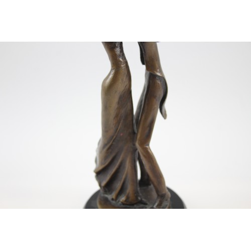 549 - Ornament / Figurine /Sculpture Inc. Bronze Couple Dancing By Bernard Kim 23cm      561381