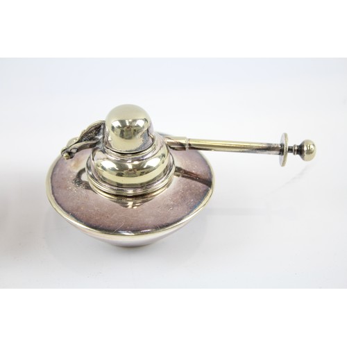 550 - Silver Plated Antique Spirit Kettle Stand Inc. 2 x Burners In Bark Effect       561393