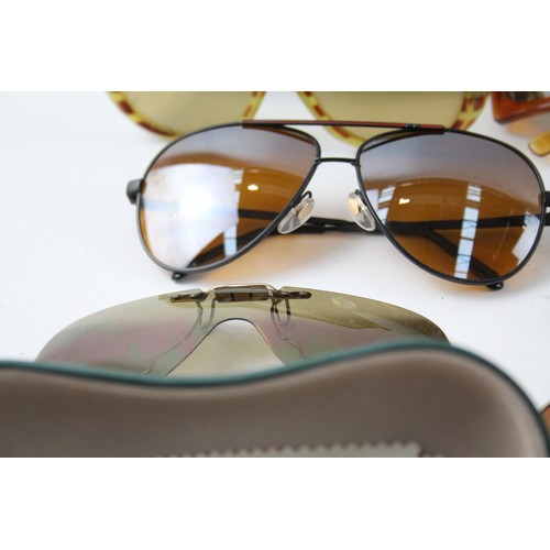 566 - Sunglasses Vintage Glasses Assorted Inc Oversized, Mid Century, Cases, Retro Lot      681646