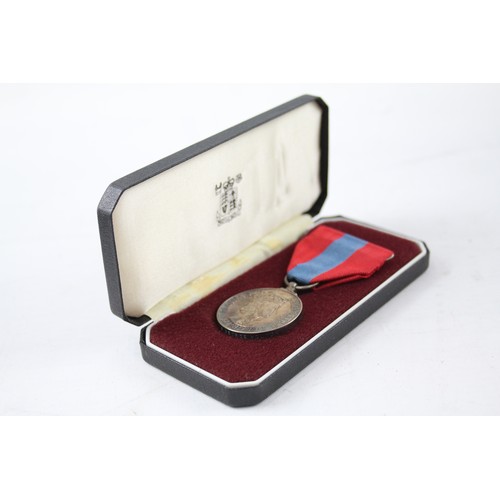 582 - Boxed Medals x 3 inc. Civil Defence Long Service & Imperial Service       2341347