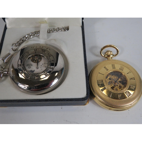 511 - Gents Pocket Watches Hand-wind WORKING Inc. ROYAL LONDON Etc. x 2      406352