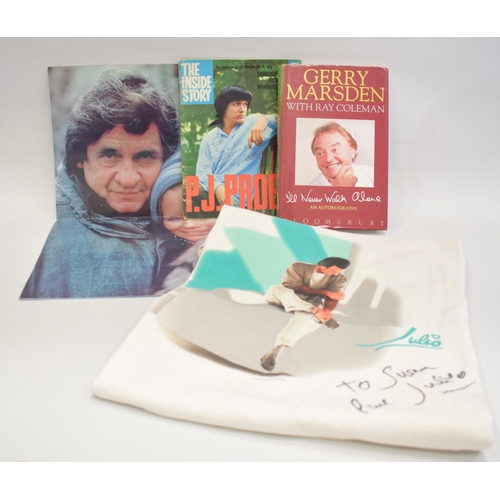 Various Autographed Articles, Autobiography book by Jerry Marsden 