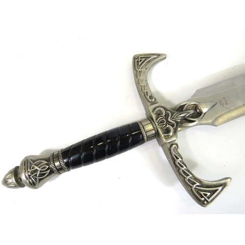 972 - Large Film Replica  Sword made from Stainless steel by United Cutlery.  Measures approx 37 inches lo... 