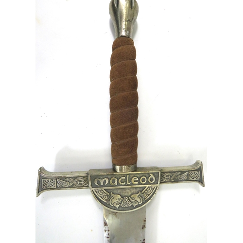 973 - Very Large Film Replica of the Highlander Sword made from Stainless steel by United Cutlery. Measure... 