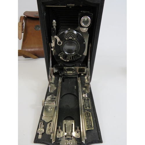 975 - Vintage Autographic Kodak Special Camera with original Brown Leather case.  See photos.