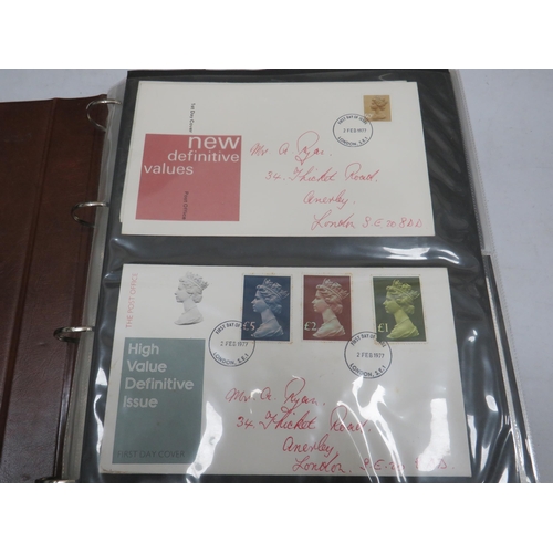 1555 - Full and well presented Album of Mint UK Presention packs, FDC's   some coin FDC's see photos.