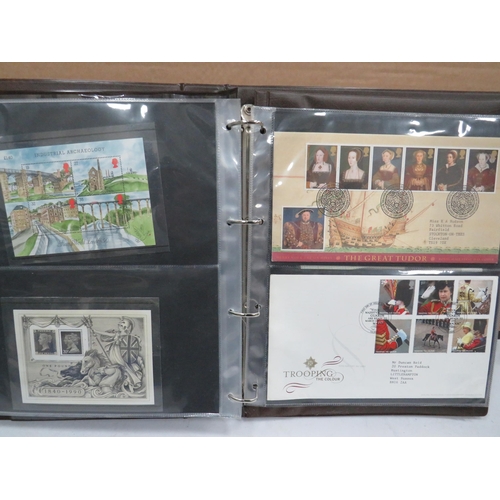 1556 - Full and well Presented Album of UK FDC's GB High Values, Coin & Stamp Sets. Victorian Stamps. See m... 