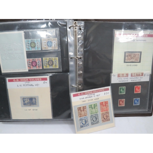 1556 - Full and well Presented Album of UK FDC's GB High Values, Coin & Stamp Sets. Victorian Stamps. See m... 