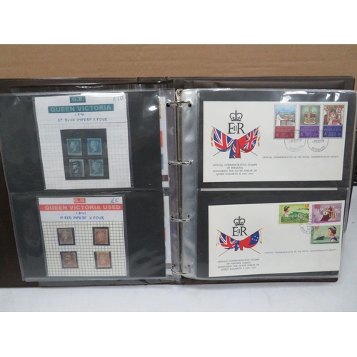 1556 - Full and well Presented Album of UK FDC's GB High Values, Coin & Stamp Sets. Victorian Stamps. See m... 