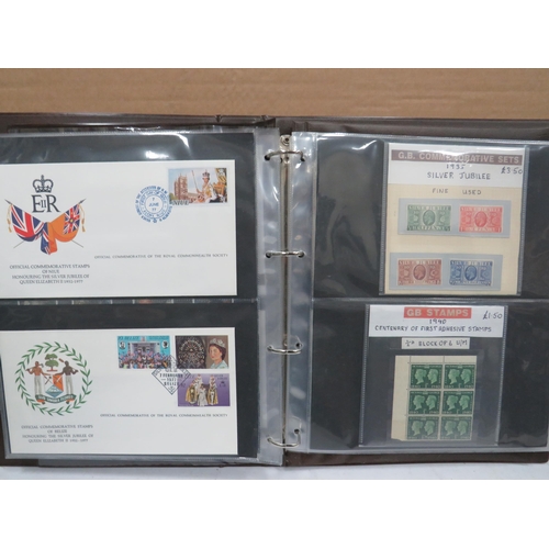 1556 - Full and well Presented Album of UK FDC's GB High Values, Coin & Stamp Sets. Victorian Stamps. See m... 