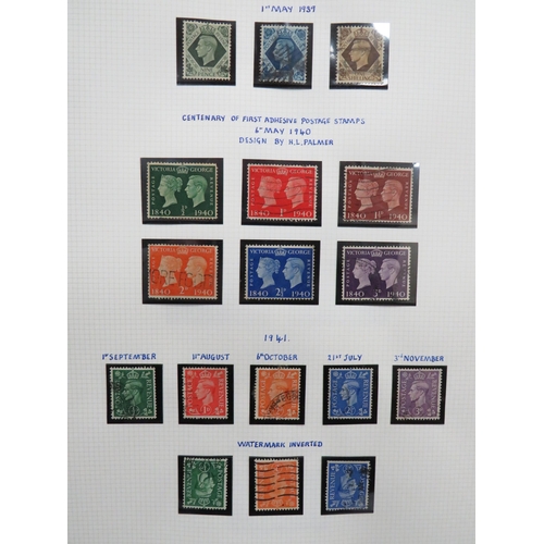 1561 - Well presented Part filled Album of Vintage UK Stamps from 1930's to 1950's.  Many Interesting stamp... 