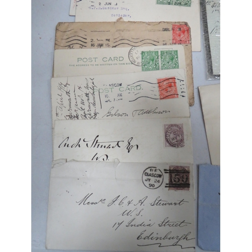 1563 - Very Interesting Antique Letters/Documents with Victorian Stamps affixed. One hand written letter fr... 