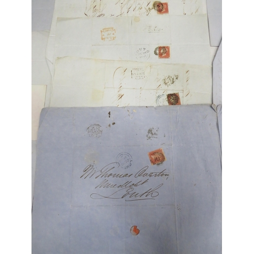 1564 - Very Interesting Antique Letters/Documents with Victorian Stamps affixed. Interesting Ephemera. See ... 