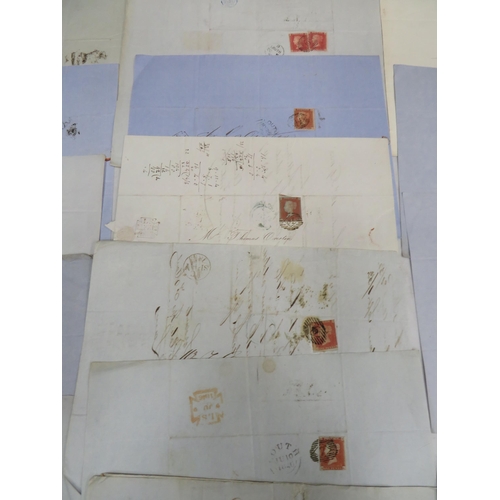 1564 - Very Interesting Antique Letters/Documents with Victorian Stamps affixed. Interesting Ephemera. See ... 