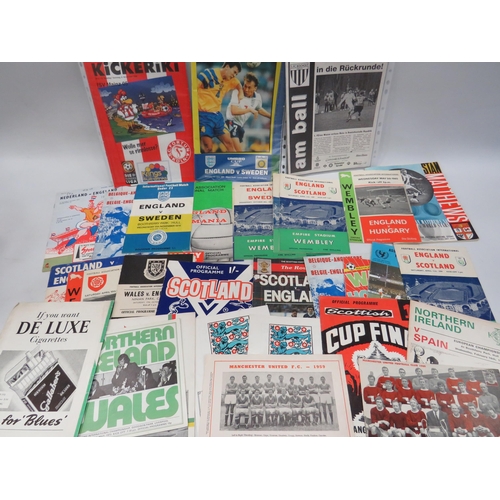 1581 - Selection of Interesting Vintage Football programmes dating from 1950's onwards. Most relate to Home... 