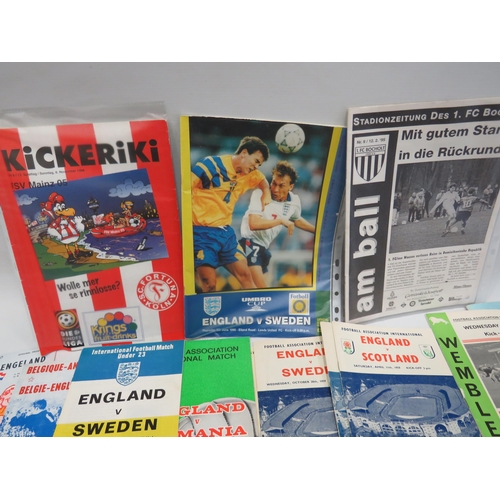 1581 - Selection of Interesting Vintage Football programmes dating from 1950's onwards. Most relate to Home... 