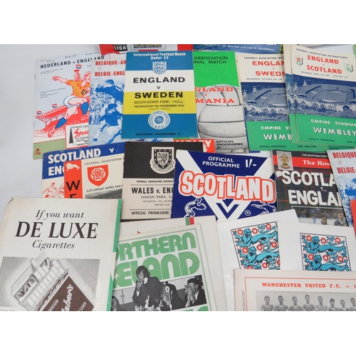 1581 - Selection of Interesting Vintage Football programmes dating from 1950's onwards. Most relate to Home... 