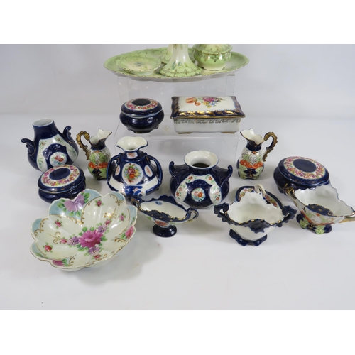 8 - Selection of vintage ceramics including a dressing table set etc.