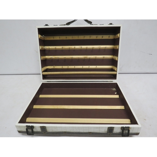 24 - Decorative wooden case for storing jewellery.