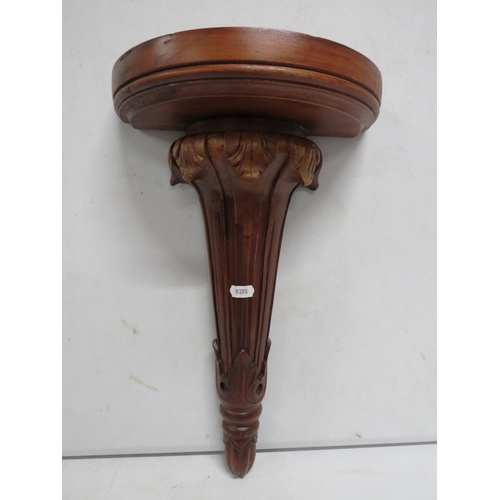 4 - Carved wooden wall sconce / hanging shelf, 17.5