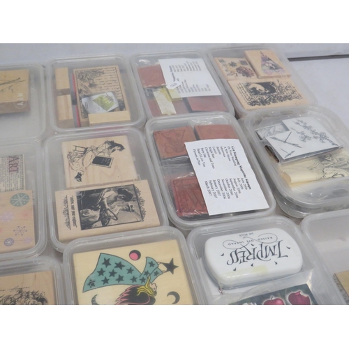 26 - Large quantity of various card making / crafting stamps.