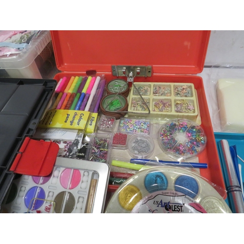 50 - Large selection of various crafting items, Stamps, ink, pens, ribbon etc.