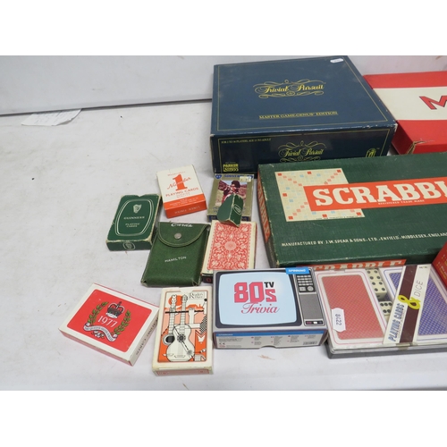 68 - Selection of various board games and playing cards.