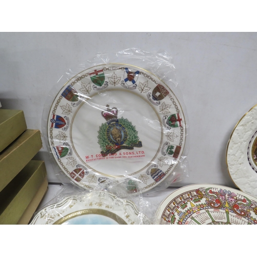 80 - Selection of collectable plates by Masons, Coalport and Wedgwood.