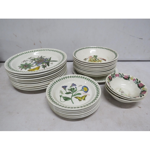 134 - Large selection of Portmeirion pottery in the botanic gardens pattern plates and bowls.