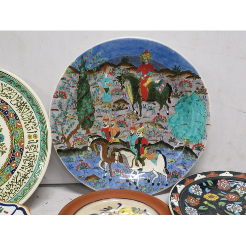 150 - Turkish and mediterranean pottery plates.