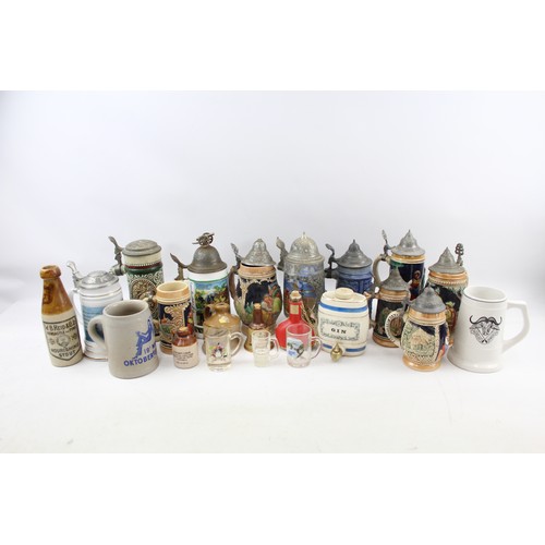 208 - Wade Pottery Gin Barrel Decorative Beer Steins Jugs Cripple Cock Vintage Joblot      681825