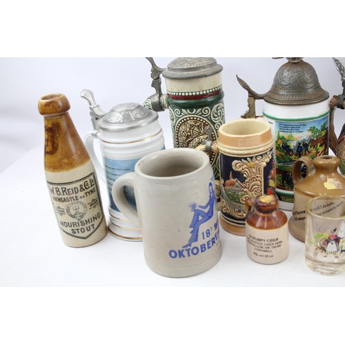 208 - Wade Pottery Gin Barrel Decorative Beer Steins Jugs Cripple Cock Vintage Joblot      681825