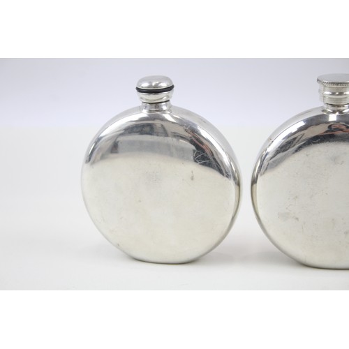 210 - Pewter Flasks Inc Charles Rennie Mackintosh Floral & Celtic Patter Engraving     440666