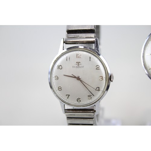 239 - Mens Vintage Wristwatch Hand-Wind Inc. Tissot / Enicar Ultrasonic x 2      2166607