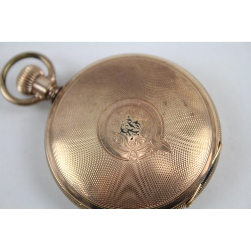 243 - Mens Vintage Waltham Rolled Gold Full Hunter Hand-Wind Pocket Watch       2166303