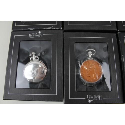 249 - Mens Heritage Collection Mechanical Pocket Watches In Original Packaging  x 8      2166580