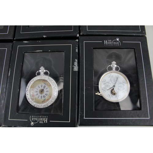 249 - Mens Heritage Collection Mechanical Pocket Watches In Original Packaging  x 8      2166580