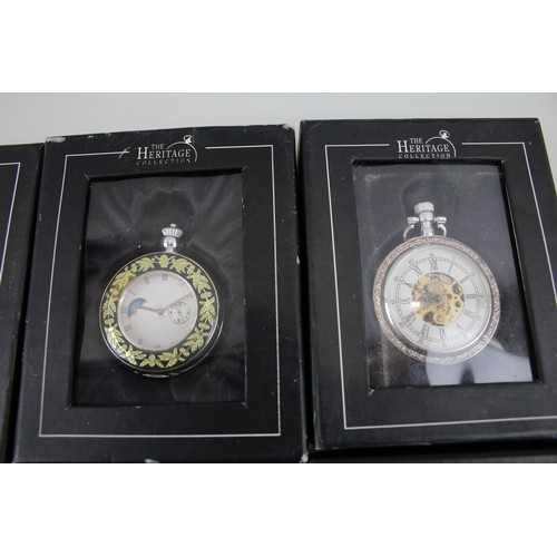 249 - Mens Heritage Collection Mechanical Pocket Watches In Original Packaging  x 8      2166580