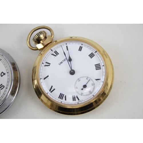 250 - Mens Vintage Open Face Hand-Wind Pocket Watches Inc. Smiths & Ingersoll x 3      2114891