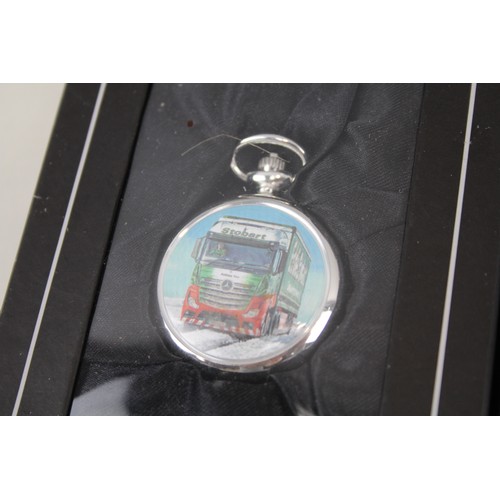 251 - Mens Eddie Stobart Collectors Edition Mechanical Pocket Watches x 5      2114898