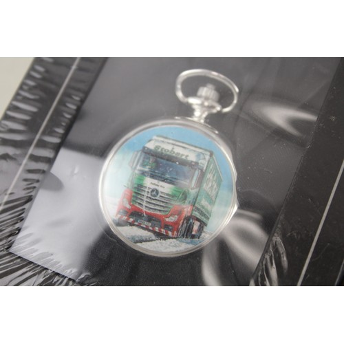 251 - Mens Eddie Stobart Collectors Edition Mechanical Pocket Watches x 5      2114898