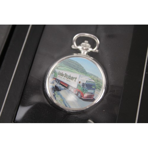 251 - Mens Eddie Stobart Collectors Edition Mechanical Pocket Watches x 5      2114898