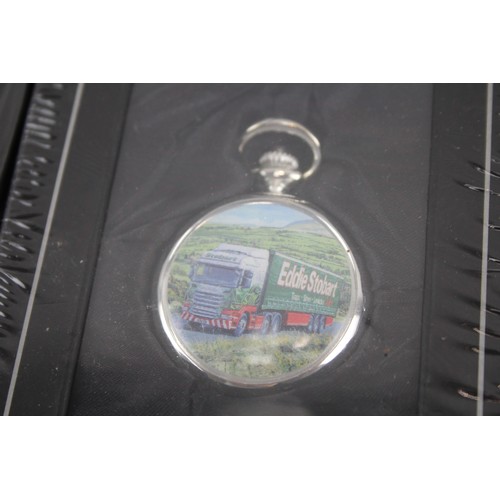 251 - Mens Eddie Stobart Collectors Edition Mechanical Pocket Watches x 5      2114898